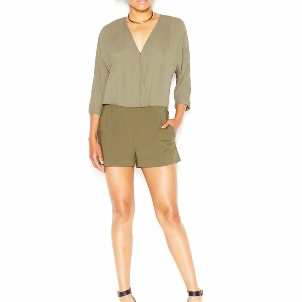 Olive Green Rachel Roy Romper